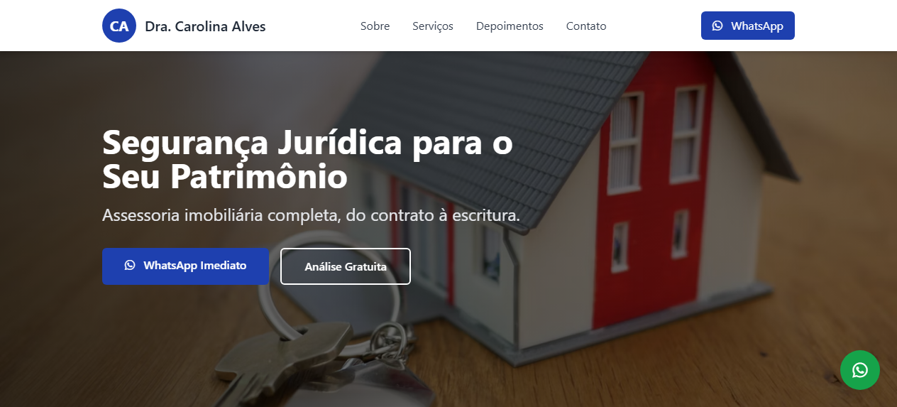 Landing Page Direito Imobiliário