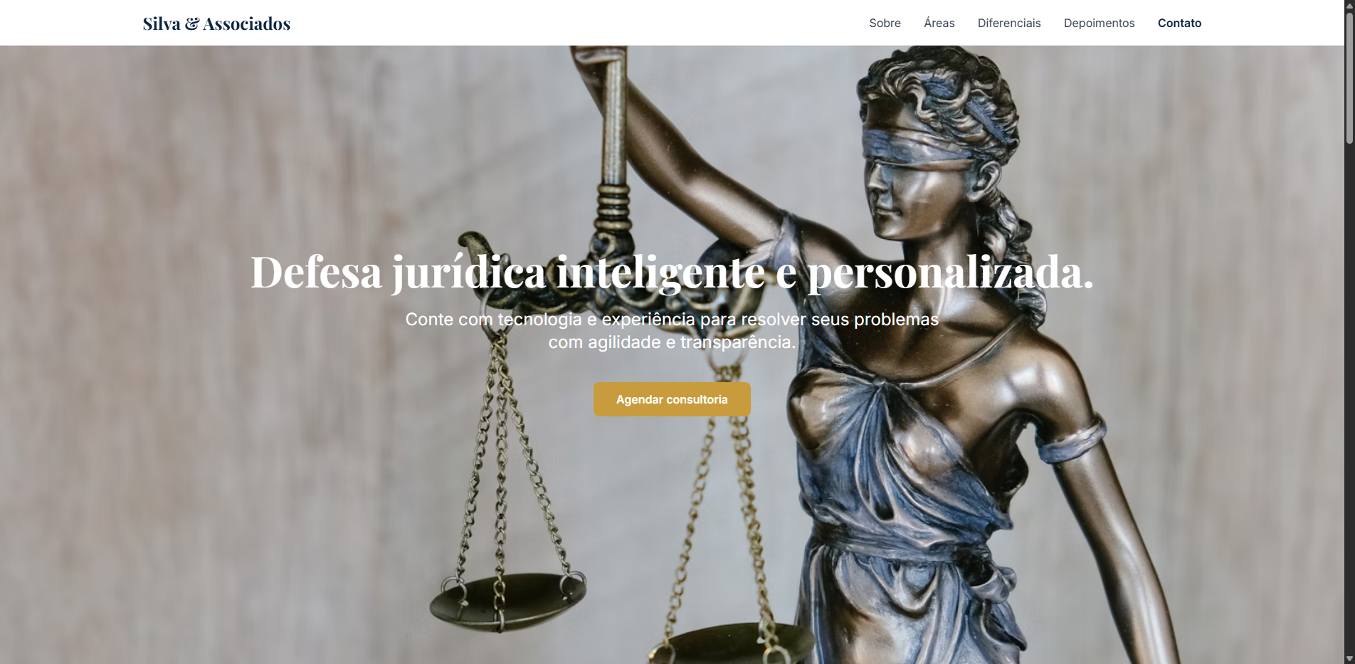 Landing Page Silva & Associados